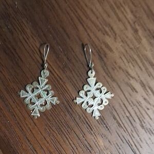 Elegant Gold Cross Earrings